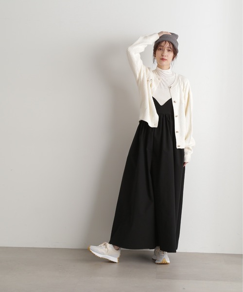 N.(N. Natural Beauty Basic)(エヌエヌナチュラルビューティーベーシック)の「◆ムジツイード編みカーディガン(カーディガン/ボレロ・レディース・オフホワイト/ネイビー/オレンジ・MEDIUM)」の7枚目の写真