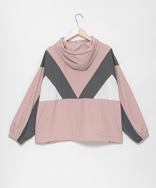 LOVETOXIC（ラブトキシック）の「【LTXC】撥水切替裏メッシュブルゾン（ブルゾン・キッズ・ブラック/オフホワイト/ピンク・LL/M/L/S）」の13枚目の写真