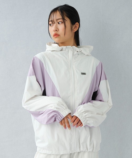 LOVETOXIC（ラブトキシック）の「【LTXC】撥水切替裏メッシュブルゾン（ブルゾン・キッズ・ブラック/オフホワイト/ピンク・LL/M/L/S）」の4枚目の写真