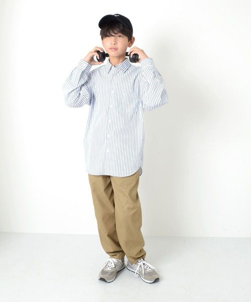 GLAZOS（グラソス）の「[ワイドテーパード]コットンツイル・バルーンパンツ（その他パンツ・キッズ・ブラック/カーキ/ベージュ・160cm/140cm/170cm/150cm）」の6枚目の写真