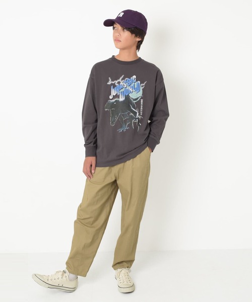 GLAZOS（グラソス）の「[ワイドテーパード]コットンツイル・バルーンパンツ（その他パンツ・キッズ・ブラック/カーキ/ベージュ・160cm/140cm/170cm/150cm）」の20枚目の写真