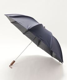 Fox Umbrellas ギンガムチェック 折りたたみ傘 ネイビー×ホワイト FOX UMBRELLAS（フォックスアンブレラズ）の「FOX UMBRELLAS
