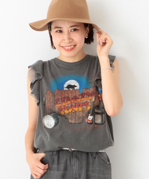 Another Edition(アナザーエディション)の「CRAZY RATSTシャツ/AEBC CRAZY RATS Tee◆(Tシャツ/カットソー・レディース・オフホワイト/ブラック・フリ-)」の1枚目の写真