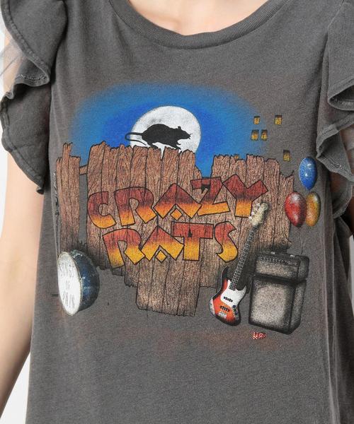 Another Edition(アナザーエディション)の「CRAZY RATSTシャツ/AEBC CRAZY RATS Tee◆(Tシャツ/カットソー・レディース・オフホワイト/ブラック・フリ-)」の14枚目の写真