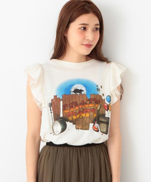 Another Edition(アナザーエディション)の「CRAZY RATSTシャツ/AEBC CRAZY RATS Tee◆(Tシャツ/カットソー・レディース・オフホワイト/ブラック・フリ-)」の7枚目の写真