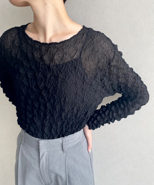 LOWRYS FARM（ローリーズファーム）の「ポップコーンプルオーバーLS　973395（その他トップス・レディース・その他1/その他2/ブラック/アイボリー・FREE）」の19枚目の写真