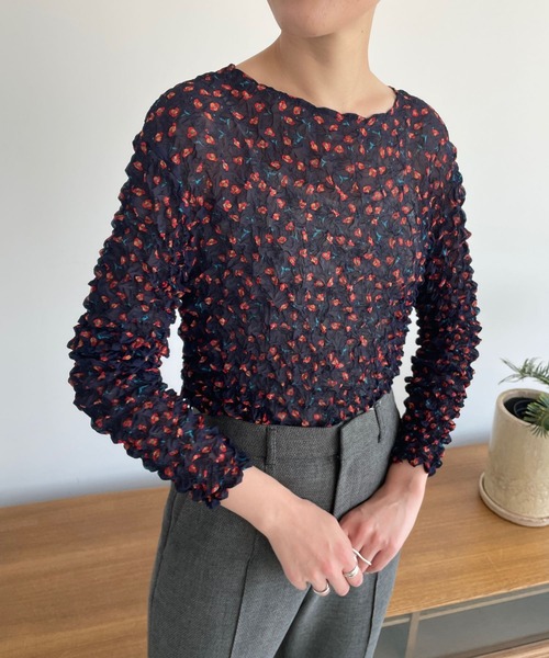 LOWRYS FARM（ローリーズファーム）の「ポップコーンプルオーバーLS　973395（その他トップス・レディース・その他1/その他2/ブラック/アイボリー・FREE）」の6枚目の写真