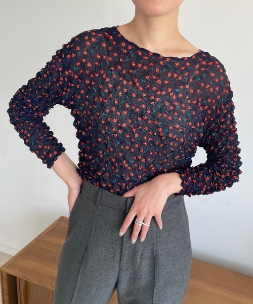 LOWRYS FARM（ローリーズファーム）の「ポップコーンプルオーバーLS　973395（その他トップス・レディース・その他1/その他2/ブラック/アイボリー・FREE）」の7枚目の写真