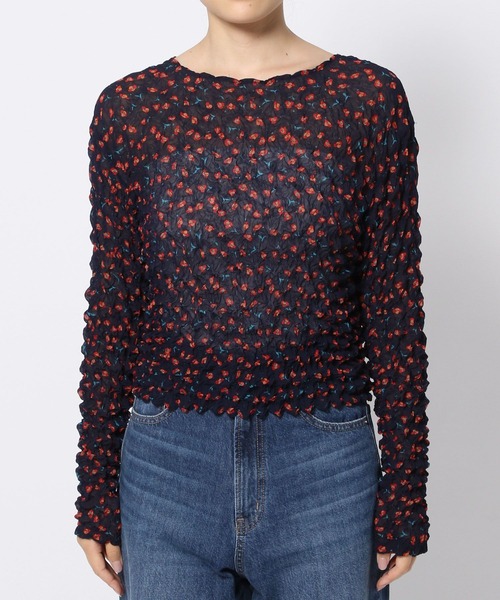 LOWRYS FARM（ローリーズファーム）の「ポップコーンプルオーバーLS　973395（その他トップス・レディース・その他1/その他2/ブラック/アイボリー・FREE）」の8枚目の写真