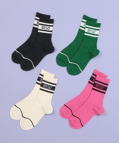 by LOVEiT(バイラビット)の「BYLGロゴクルーソックス(ソックス/靴下・キッズ・ブラック/グリーン/ピンク/アイボリー・L/M/LL/S)」の11枚目の写真