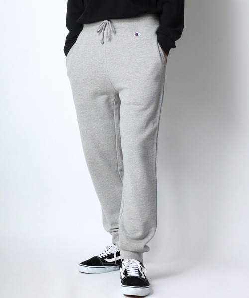 Champion(チャンピオン)の「Champion/チャンピオン コットンUSA 裏起毛 ロゴワッペン ワンポイント刺繍 スウェットパンツ/ジョガーパンツ(スウェットパンツ・メンズ・ブラック/オートミール/ダークグレー/ネイビー/グレー/ダークグリーン/オリーブ・XL/M/L)」の3枚目の写真