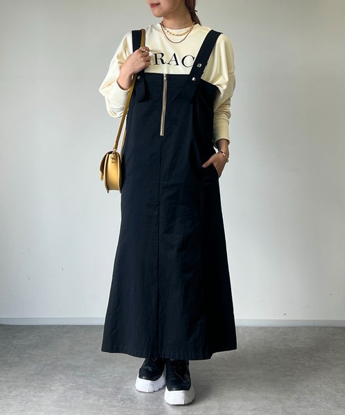 un dix cors（アンディコール）の「前後2WAYフロッキーロゴ裏毛トップス（スウェット・レディース・ネイビー/アイボリー/チャコールグレー・FREE）」の14枚目の写真