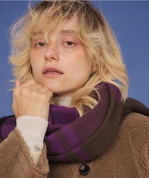 TWEED MILL（ツイードミル）の「【人気追加 / 2026AW新作 / TWEEDMILL / ツイードミル】大判ウールストールチェック / マフラー（ストール/ショール）」