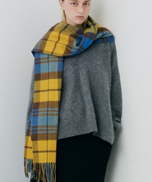 TWEED MILL（ツイードミル）の「【人気追加 / 2026AW新作 / TWEEDMILL / ツイードミル】大判ウールストールチェック / マフラー（ストール/ショール）」