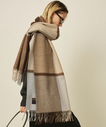TWEED MILL（ツイードミル）の「【人気追加 / 2026AW新作 / TWEEDMILL / ツイードミル】大判ウールストールチェック / マフラー（ストール/ショール）」