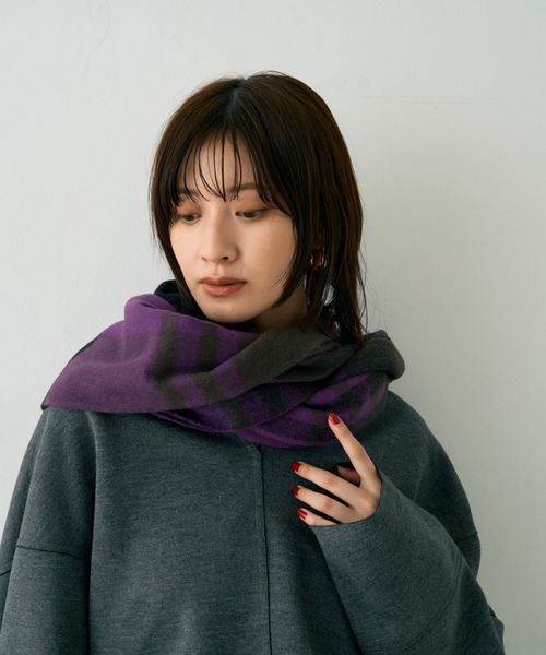 追加2】【TWEEDMILL/ツイードミル】大判ストールチェック（ストール