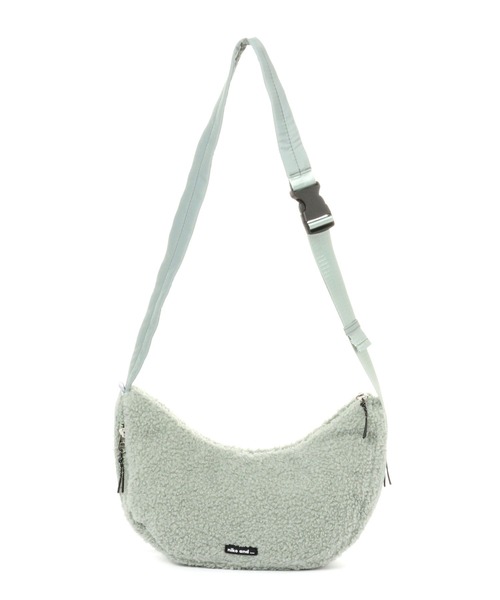 niko and...（ニコアンド）の「オリジナルボア月型ショルダーバッグ（ショルダーバッグ・レディース・グリーン/アイボリー/ベージュ・0）」の3枚目の写真
