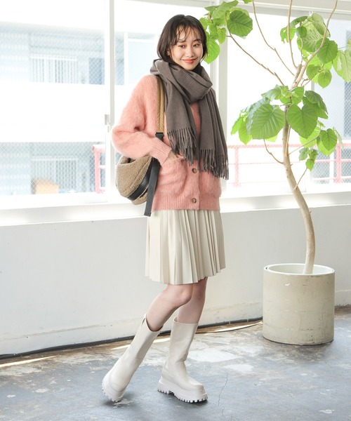 niko and...（ニコアンド）の「オリジナルボア月型ショルダーバッグ（ショルダーバッグ・レディース・グリーン/アイボリー/ベージュ・0）」の16枚目の写真