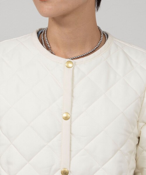 NOLLEY’S(ノーリーズ)の「【TRADITIONAL WEATHERWEAR/トラディショナル ウェザーウェア】ARKLEY LONG(その他アウター・レディース・ブラック/オフホワイト・34/36)」の14枚目の写真