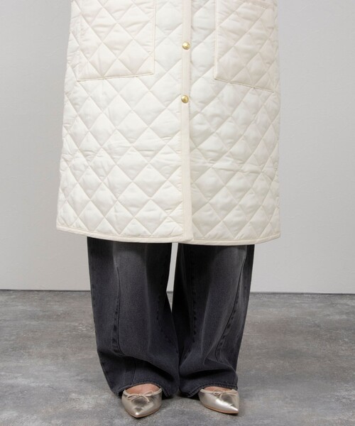 NOLLEY’S(ノーリーズ)の「【TRADITIONAL WEATHERWEAR/トラディショナル ウェザーウェア】ARKLEY LONG(その他アウター・レディース・ブラック/オフホワイト・34/36)」の18枚目の写真