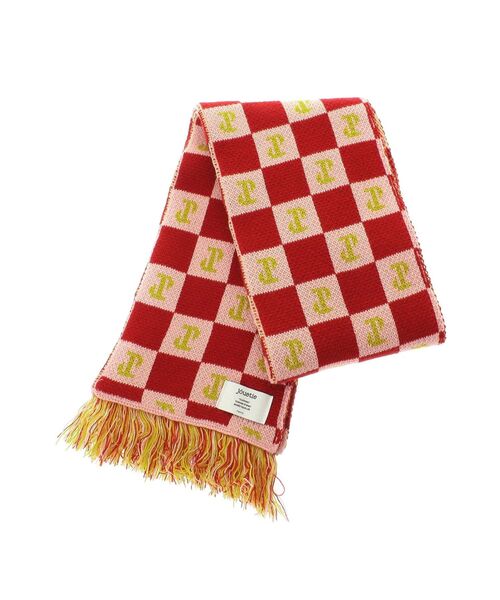 jouetie（ジュエティ）の「チェッカーパターンマフラー（マフラー・レディース・ブルー/ブラック/レッド・FREE）」の16枚目の写真