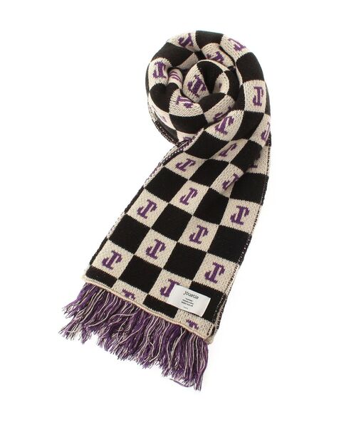 jouetie（ジュエティ）の「チェッカーパターンマフラー（マフラー・レディース・ブルー/ブラック/レッド・FREE）」の18枚目の写真