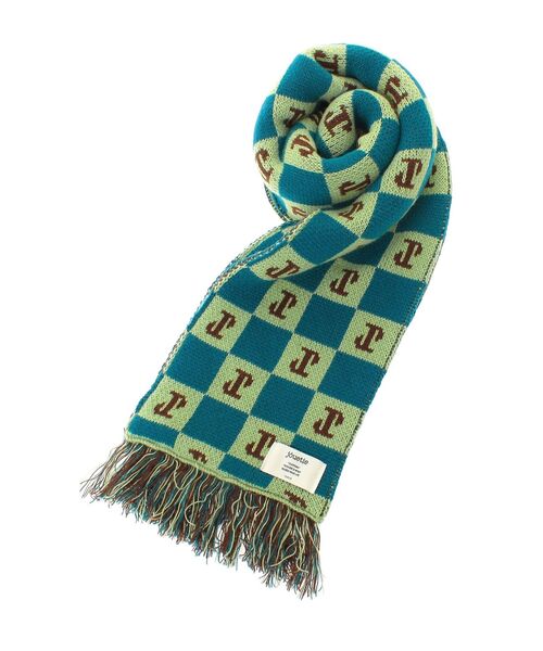 jouetie（ジュエティ）の「チェッカーパターンマフラー（マフラー・レディース・ブルー/ブラック/レッド・FREE）」の19枚目の写真