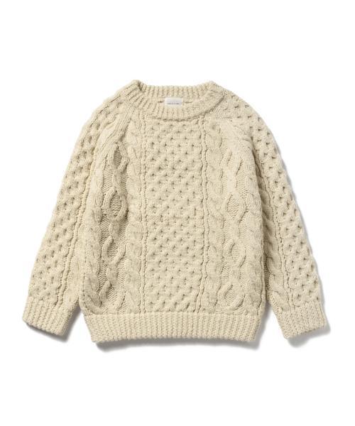 CAROLINA GLASER（カロリナ グレイサー）の「WEARISTA“maho”×CAROLINA GLASER / 手編みニット（ニット/セーター・レディース・クリーム・ONE SIZE）」の11枚目の写真