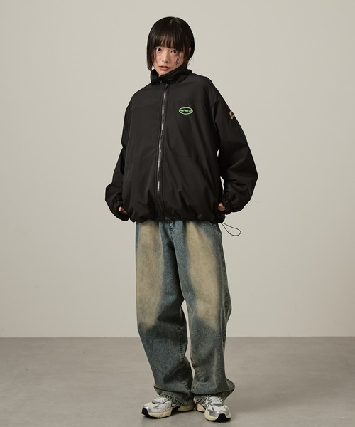 セール】【Snap club】 リバーシブルビッグスタンドボアジャケット