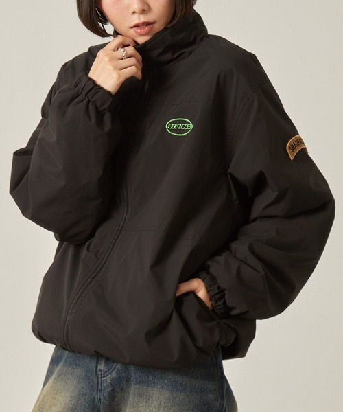 セール】【Snap club】 リバーシブルビッグスタンドボアジャケット