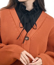 Felt-Maglietta | フリルネックリボン付き付け襟(付け襟)