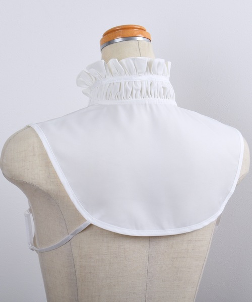 Felt-Maglietta(フェルトマリエッタ)の「フリルネックリボン付き付け襟(付け襟・レディース・ブラック/オフホワイト・FREE)」の18枚目の写真