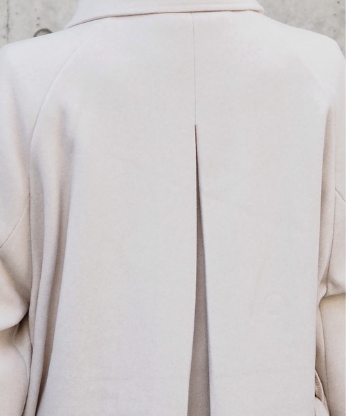 tiptop（ティップトップ）の「【web限定カラー・Lサイズあり】スタンドカラートレンチコート（チェスターコート・レディース・ブラウン/ダークブラウン/チャコールグレー/アイボリー/ブラック・M/L）」の16枚目の写真