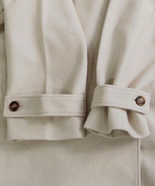 tiptop（ティップトップ）の「【web限定カラー・Lサイズあり】スタンドカラートレンチコート（チェスターコート・レディース・ブラウン/ダークブラウン/チャコールグレー/アイボリー/ブラック・M/L）」の21枚目の写真