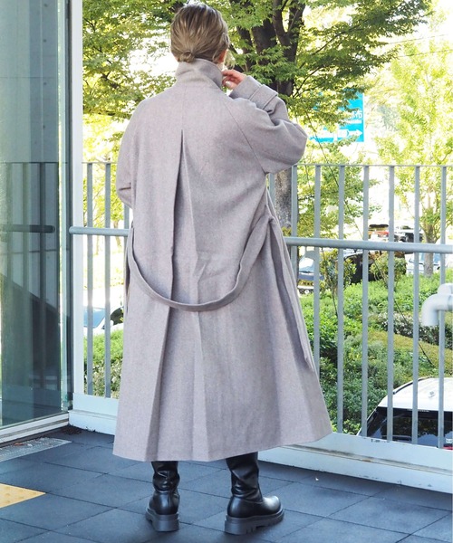 web限定カラー・Lサイズあり】スタンドカラートレンチコート
