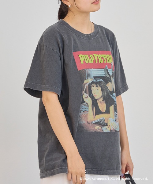 GOOD ROCK SPEED（グッドロックスピード）の「【GOOD ROCK SPEED】PULP FICTION Tee（Tシャツ/カットソー・レディース・ホワイト/ブラック・L/M）」の7枚目の写真