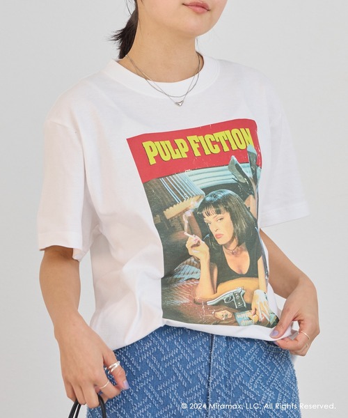 GOOD ROCK SPEED（グッドロックスピード）の「【GOOD ROCK SPEED】PULP FICTION Tee（Tシャツ/カットソー・レディース・ホワイト/ブラック・L/M）」の18枚目の写真