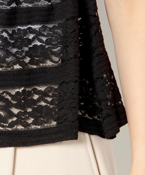 Another Edition(アナザーエディション)の「レースキャミソール/AEFC LACE CAMI◆(キャミソール・レディース・オフホワイト/ブラック・フリー)」の4枚目の写真