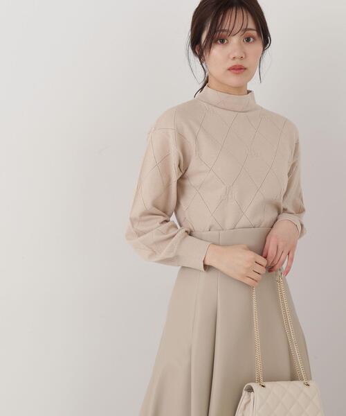 PROPORTION BODY DRESSING（プロポーションボディドレッシング）の「アンジェリーナ透かし柄ニット / 1214170010（ニット/セーター・レディース・ベージュ/ブルー/ホワイト系その他・FREE）」の12枚目の写真