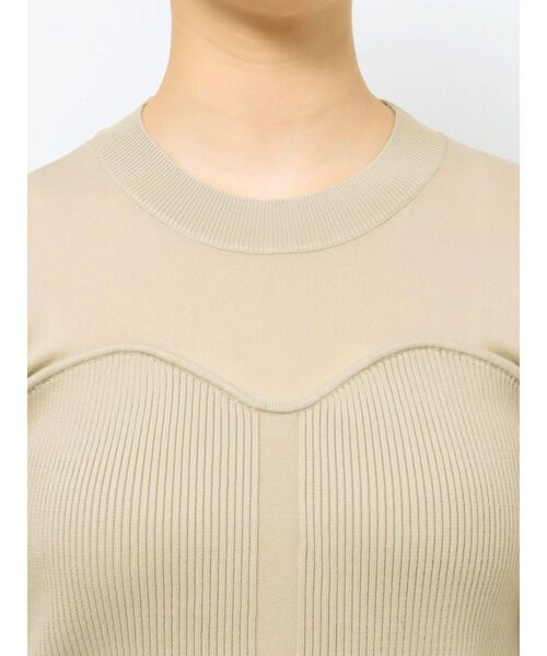 LAGUNAMOON（ラグナムーン）の「ビスチェドッキングニットプルオーバー（ニット/セーター・レディース・ブラック/ミント/ホワイト・FREE）」の8枚目の写真