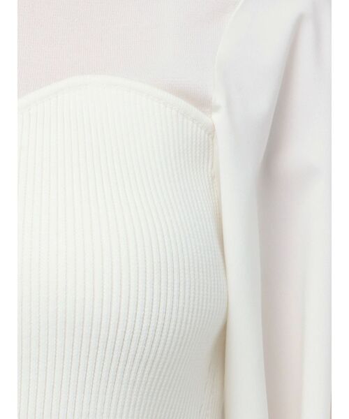 LAGUNAMOON（ラグナムーン）の「ビスチェドッキングニットプルオーバー（ニット/セーター・レディース・ブラック/ミント/ホワイト・FREE）」の12枚目の写真