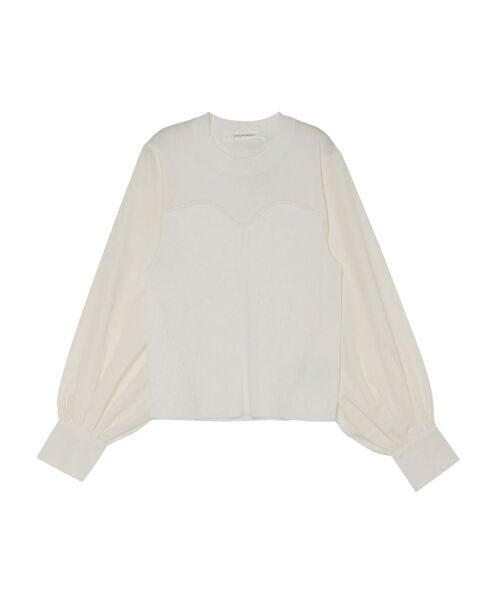 LAGUNAMOON（ラグナムーン）の「ビスチェドッキングニットプルオーバー（ニット/セーター・レディース・ブラック/ミント/ホワイト・FREE）」の18枚目の写真