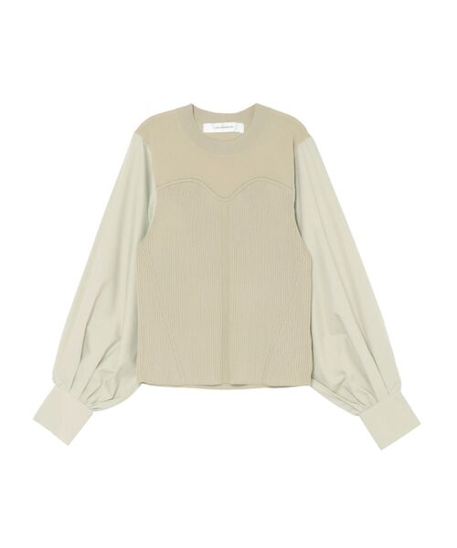 LAGUNAMOON（ラグナムーン）の「ビスチェドッキングニットプルオーバー（ニット/セーター・レディース・ブラック/ミント/ホワイト・FREE）」の20枚目の写真