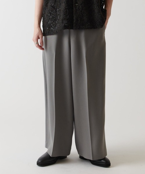 キュプラダブルクロスイージースラックス