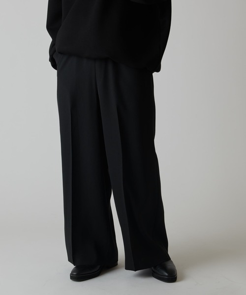 Lui's(ルイス)の「キュプラダブルクロスイージースラックス(スラックス・メンズ・ブラック/グレー・M/S)」の2枚目の写真