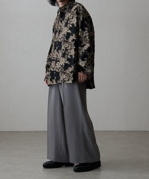 Lui's(ルイス)の「キュプラダブルクロスイージースラックス(スラックス・メンズ・ブラック/グレー・M/S)」の10枚目の写真