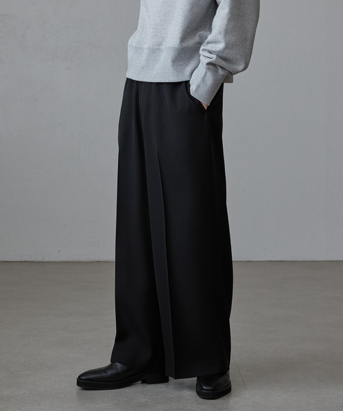 Lui's(ルイス)の「キュプラダブルクロスイージースラックス(スラックス・メンズ・ブラック/グレー・M/S)」の3枚目の写真