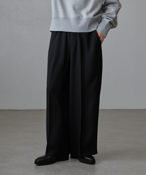 Lui's(ルイス)の「キュプラダブルクロスイージースラックス(スラックス・メンズ・ブラック/グレー・M/S)」の4枚目の写真