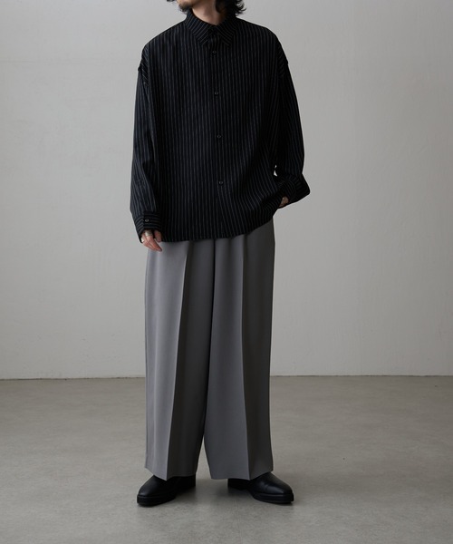 Lui's(ルイス)の「キュプラダブルクロスイージースラックス(スラックス・メンズ・ブラック/グレー・M/S)」の12枚目の写真