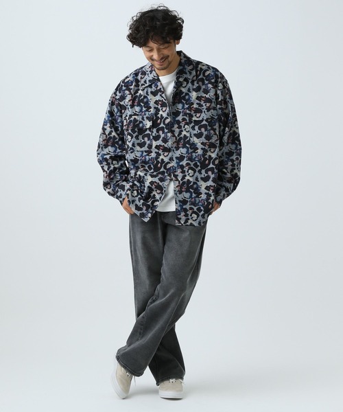 BAYFLOW(ベイフロー)の「アニマルプリントシャツ(シャツ/ブラウス・メンズ・カーキ/オフホワイト/グレー/ベージュ・MEDIUM/LARGE)」の8枚目の写真